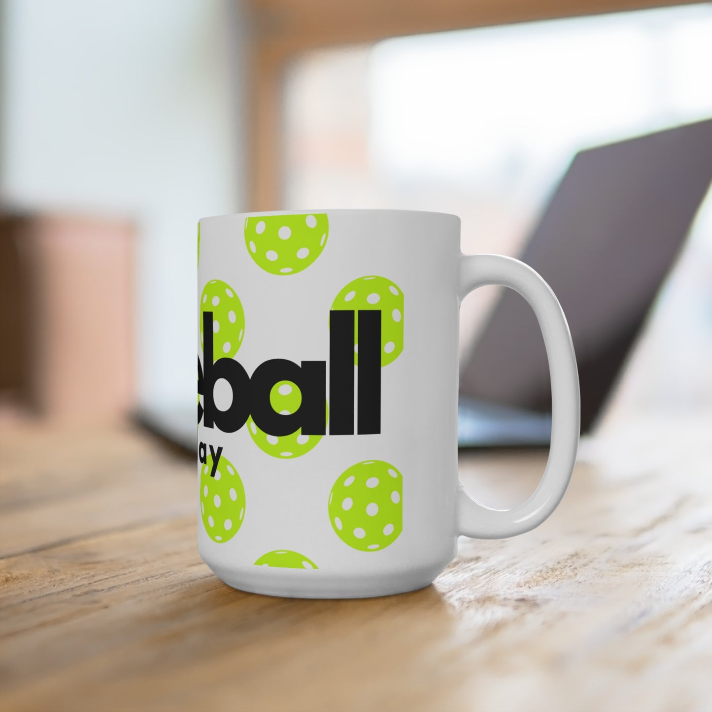 Pickleball Monday 15oz Mug - Fun Sports Gift for Pickleball Enthusiasts